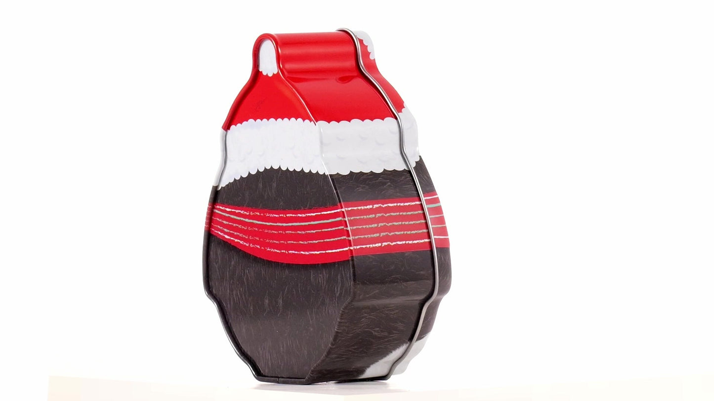 Cutie metalica cu forma pinguin