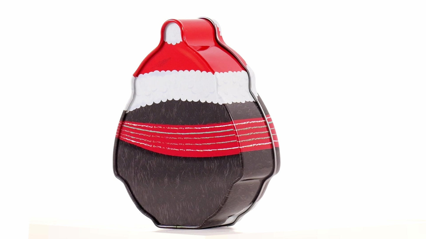 Cutie metalica cu forma pinguin