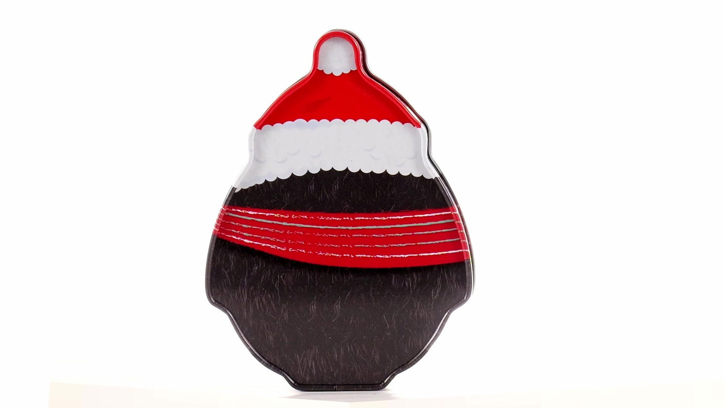 Cutie metalica cu forma pinguin