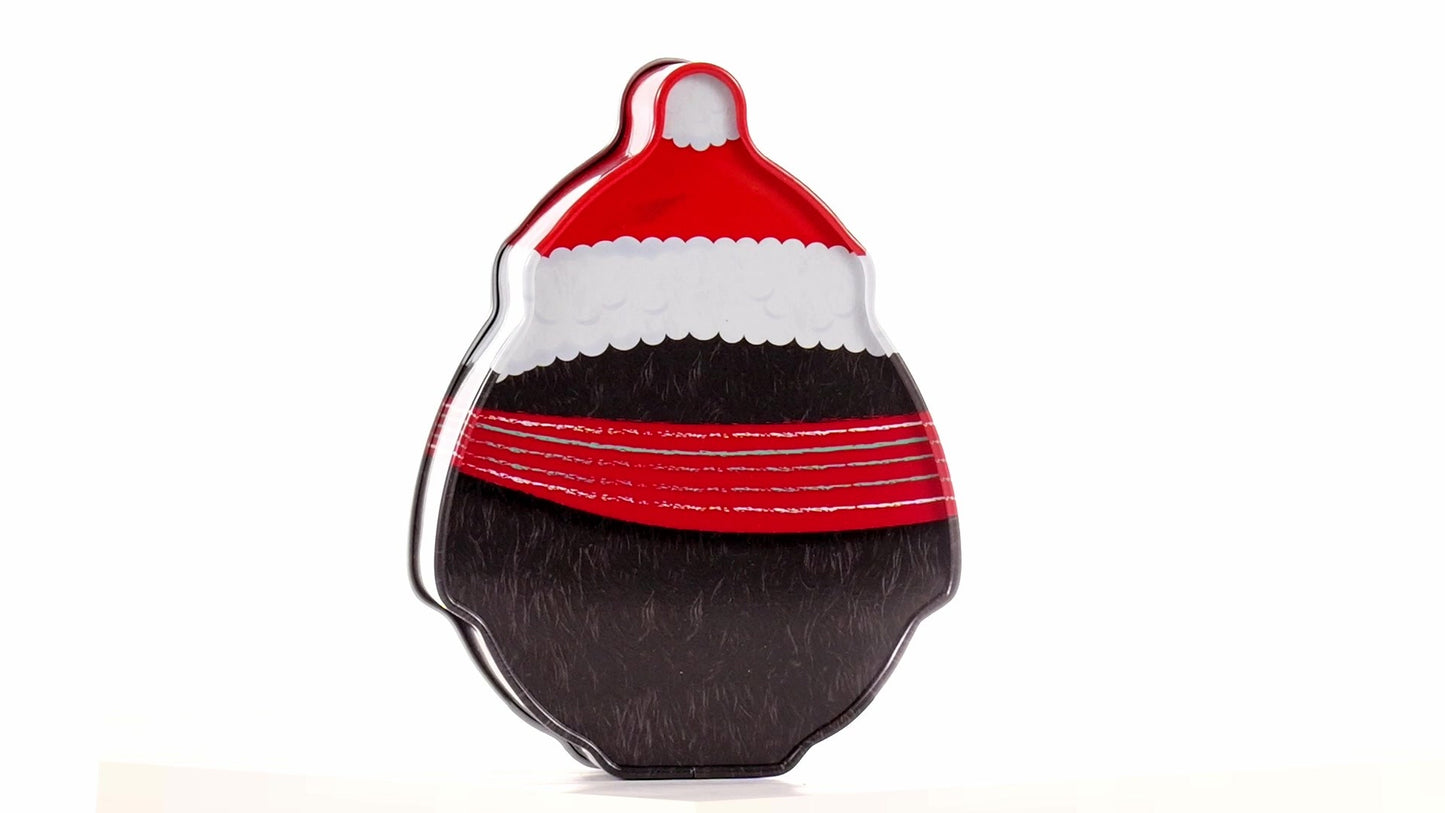 Cutie metalica cu forma pinguin
