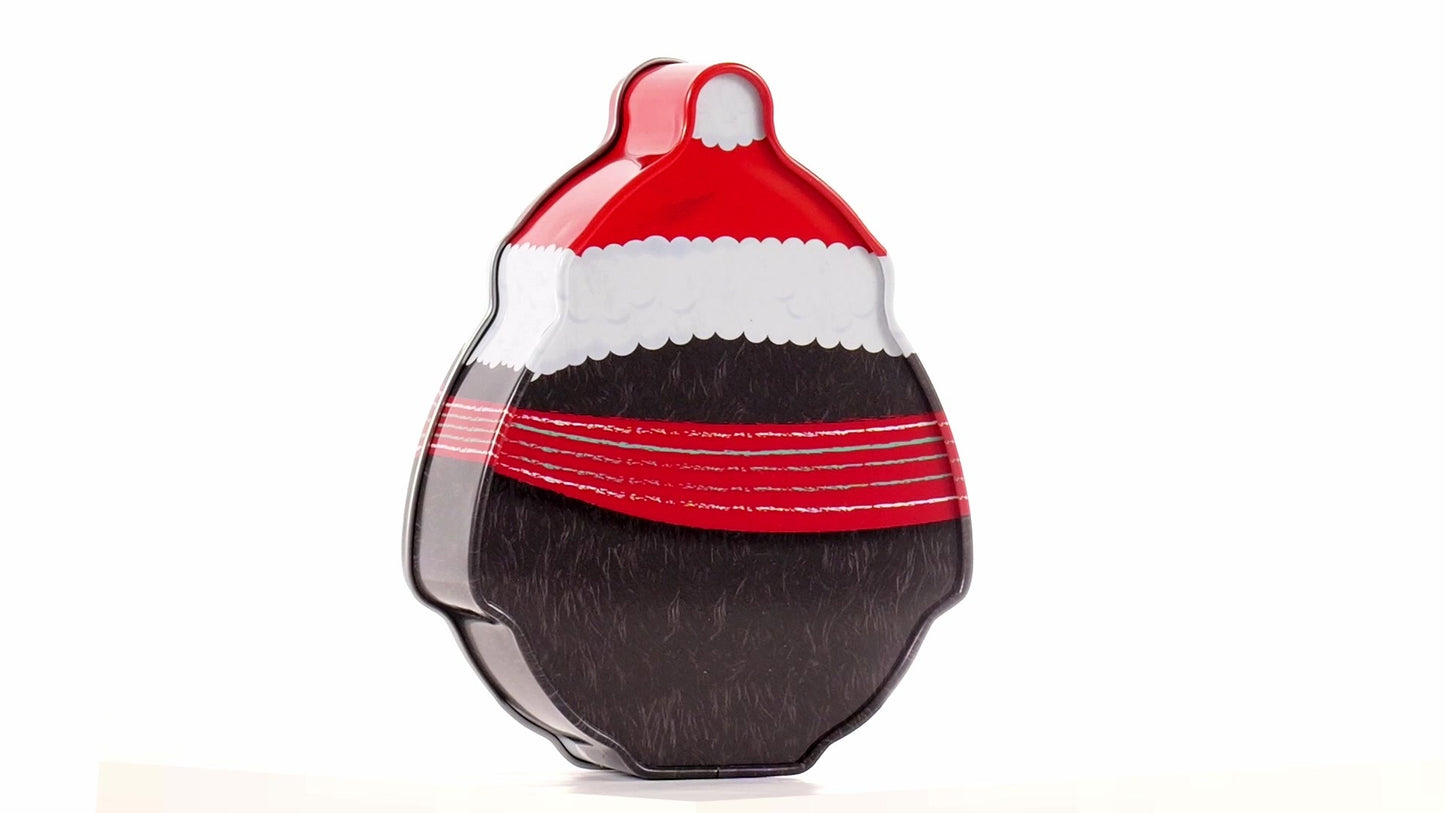 Cutie metalica cu forma pinguin