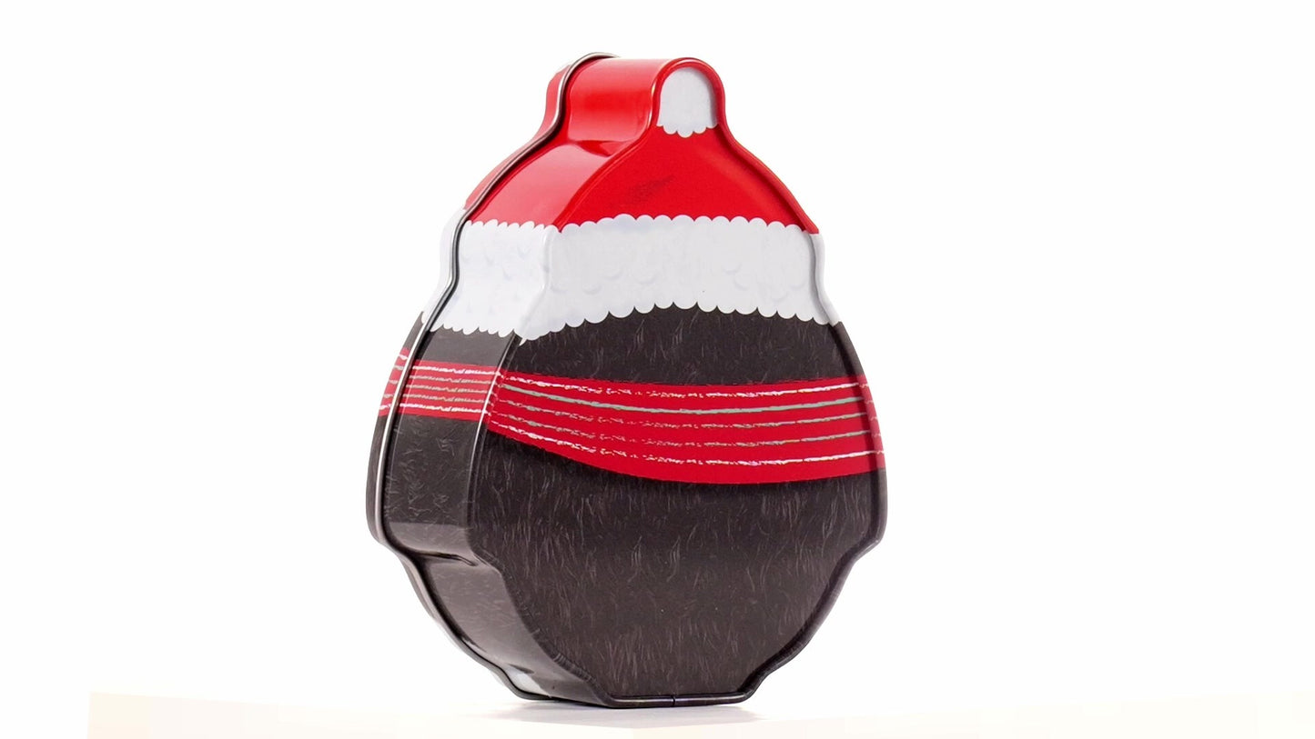 Cutie metalica cu forma pinguin