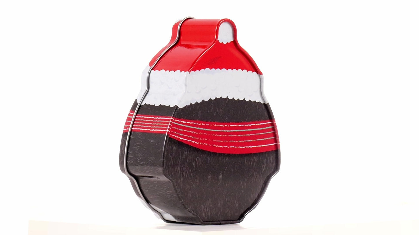 Cutie metalica cu forma pinguin