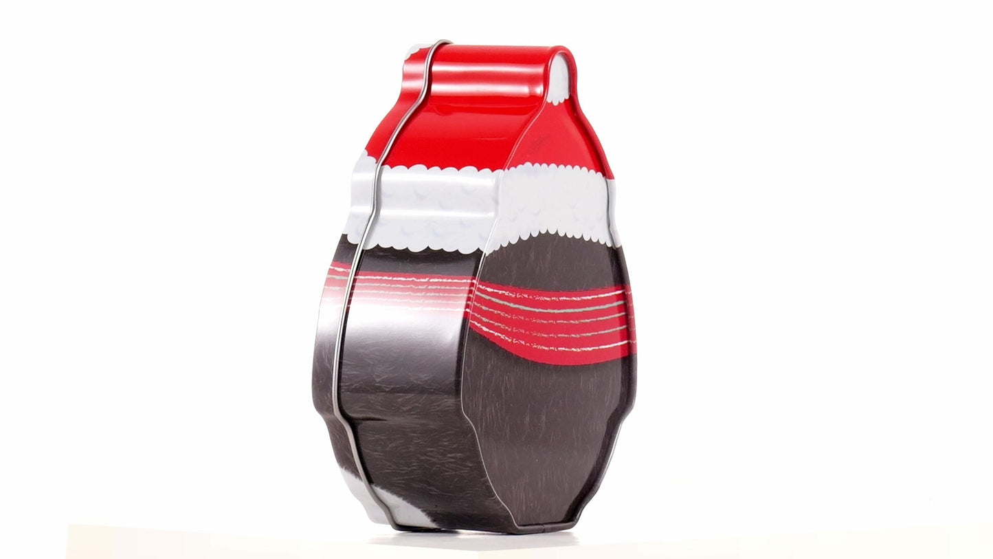 Cutie metalica cu forma pinguin