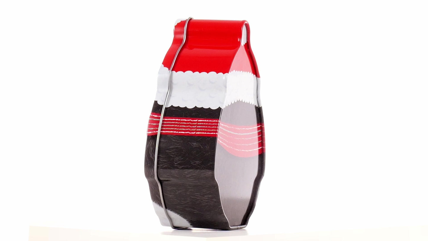 Cutie metalica cu forma pinguin