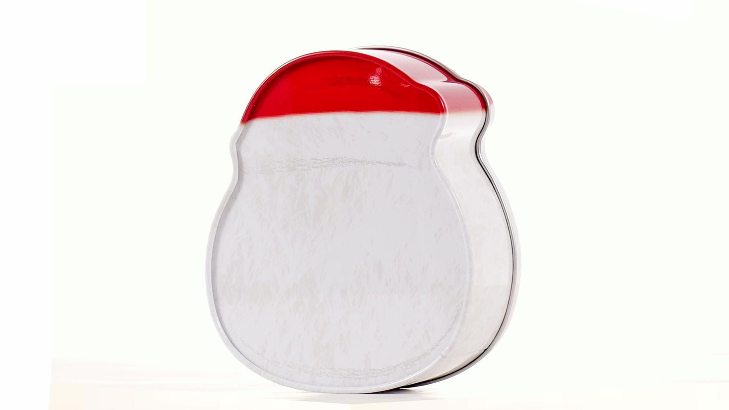 Metal box in the shape of Santa Claus