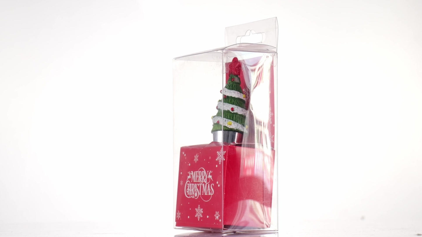 Decorative glass stopper CHRISTMAS TREE