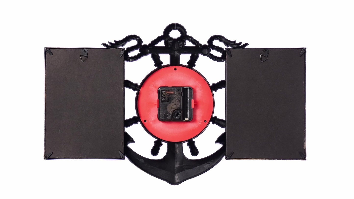 Photo frame clock collage ANCORA 2 photos