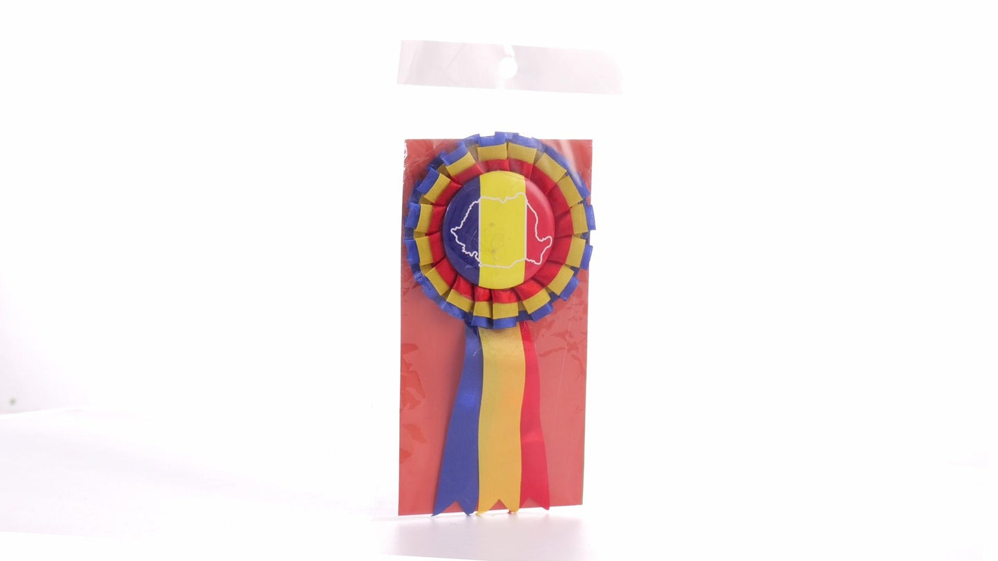 Tricolor Cockade Badge ROMANIA