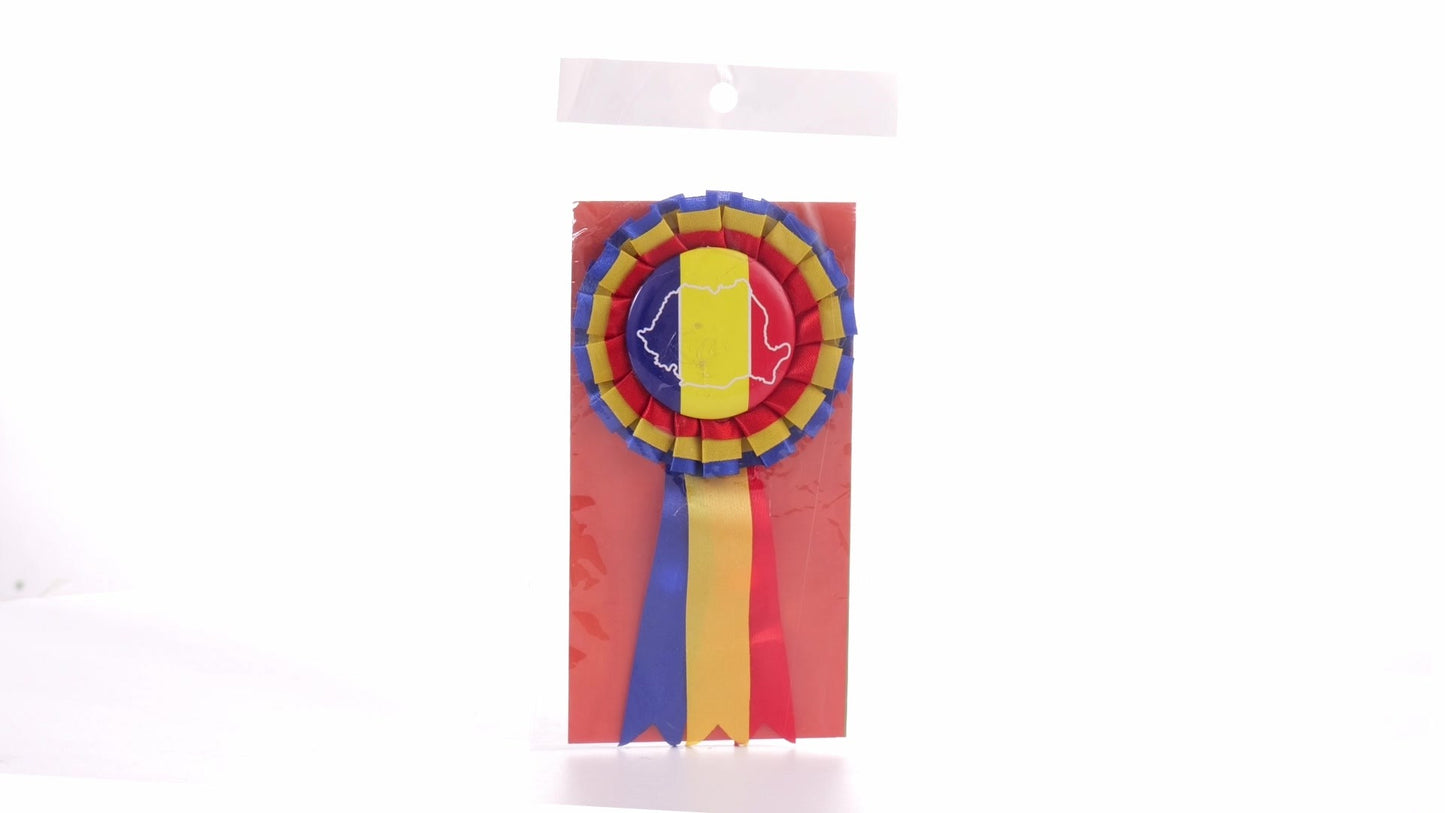 Tricolor Cockade Badge ROMANIA