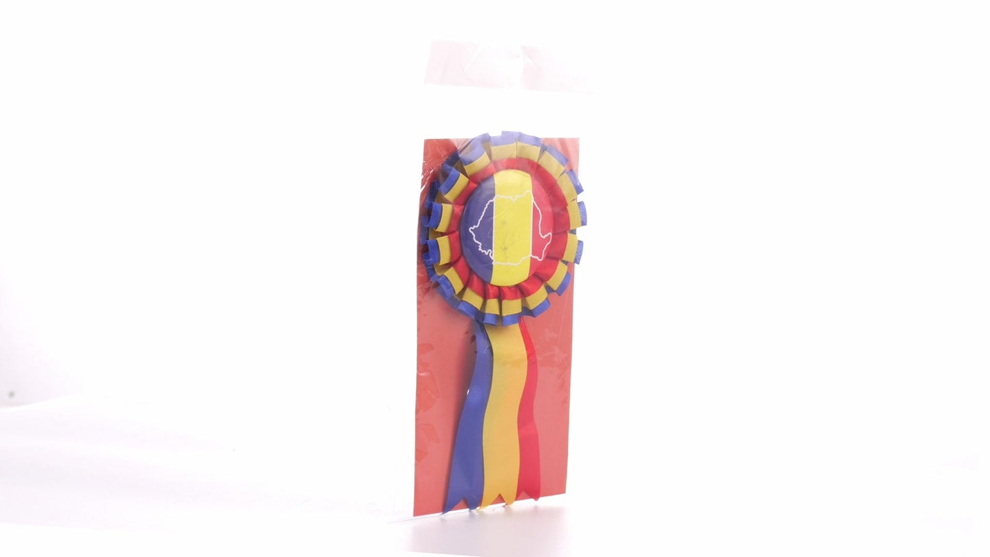 Tricolor Cockade Badge ROMANIA