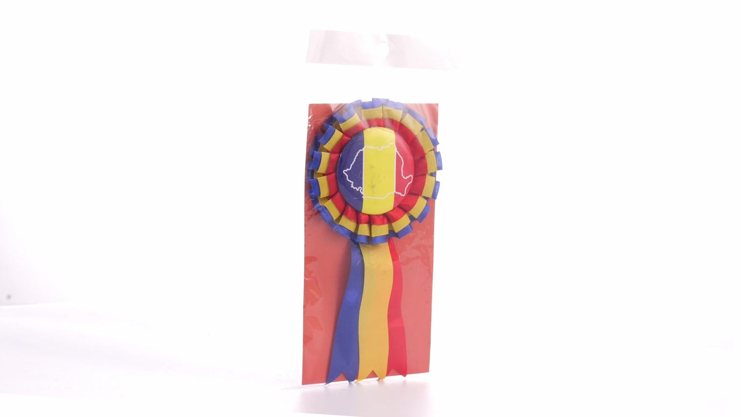 Tricolor Cockade Badge ROMANIA