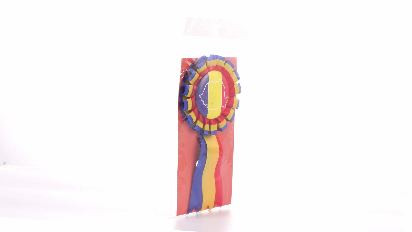 Tricolor Cockade Badge ROMANIA