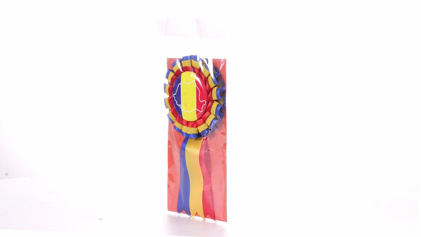 Tricolor Cockade Badge ROMANIA