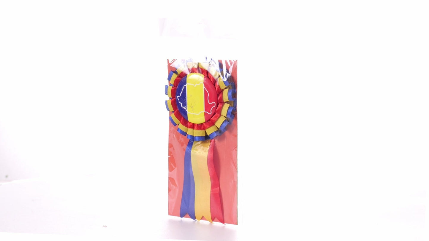 Tricolor Cockade Badge ROMANIA