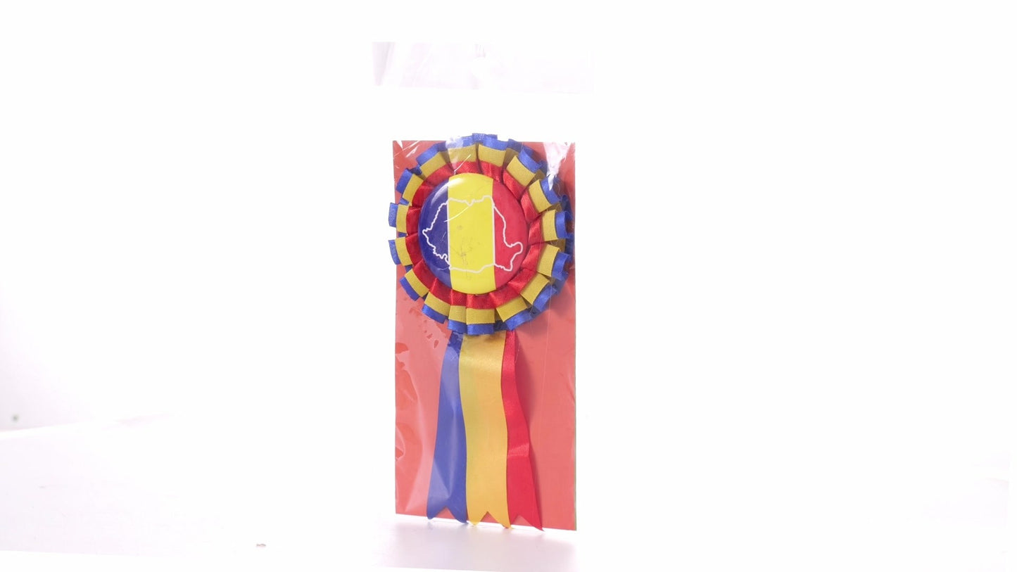 Tricolor Cockade Badge ROMANIA