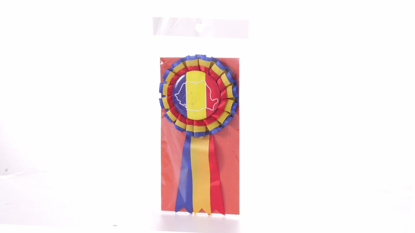 Tricolor Cockade Badge ROMANIA