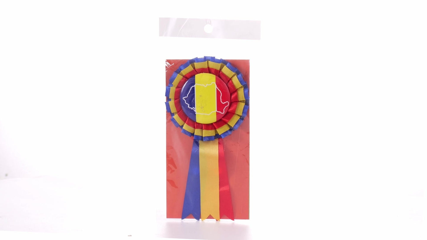 Tricolor Cockade Badge ROMANIA