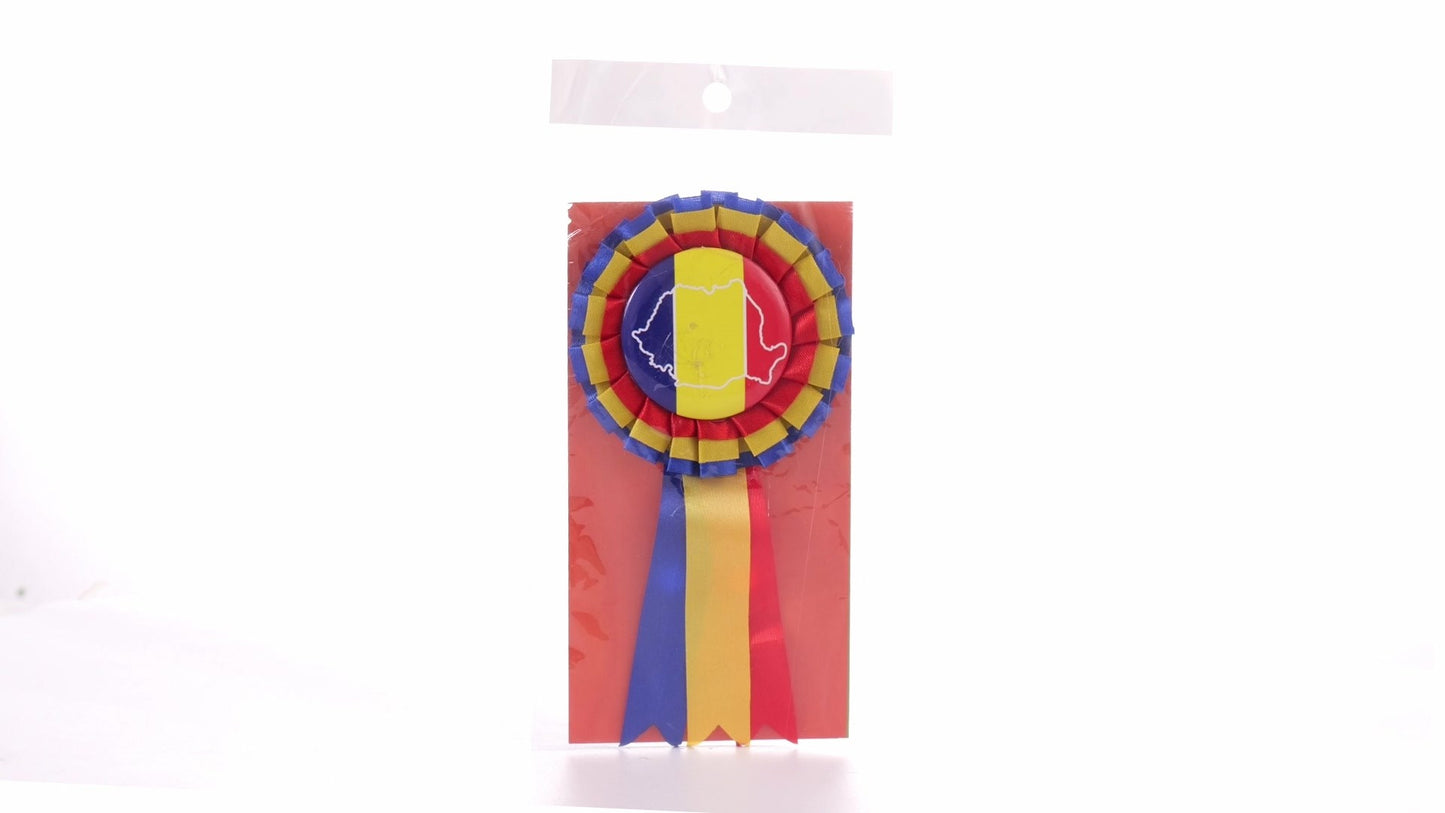 Tricolor Cockade Badge ROMANIA