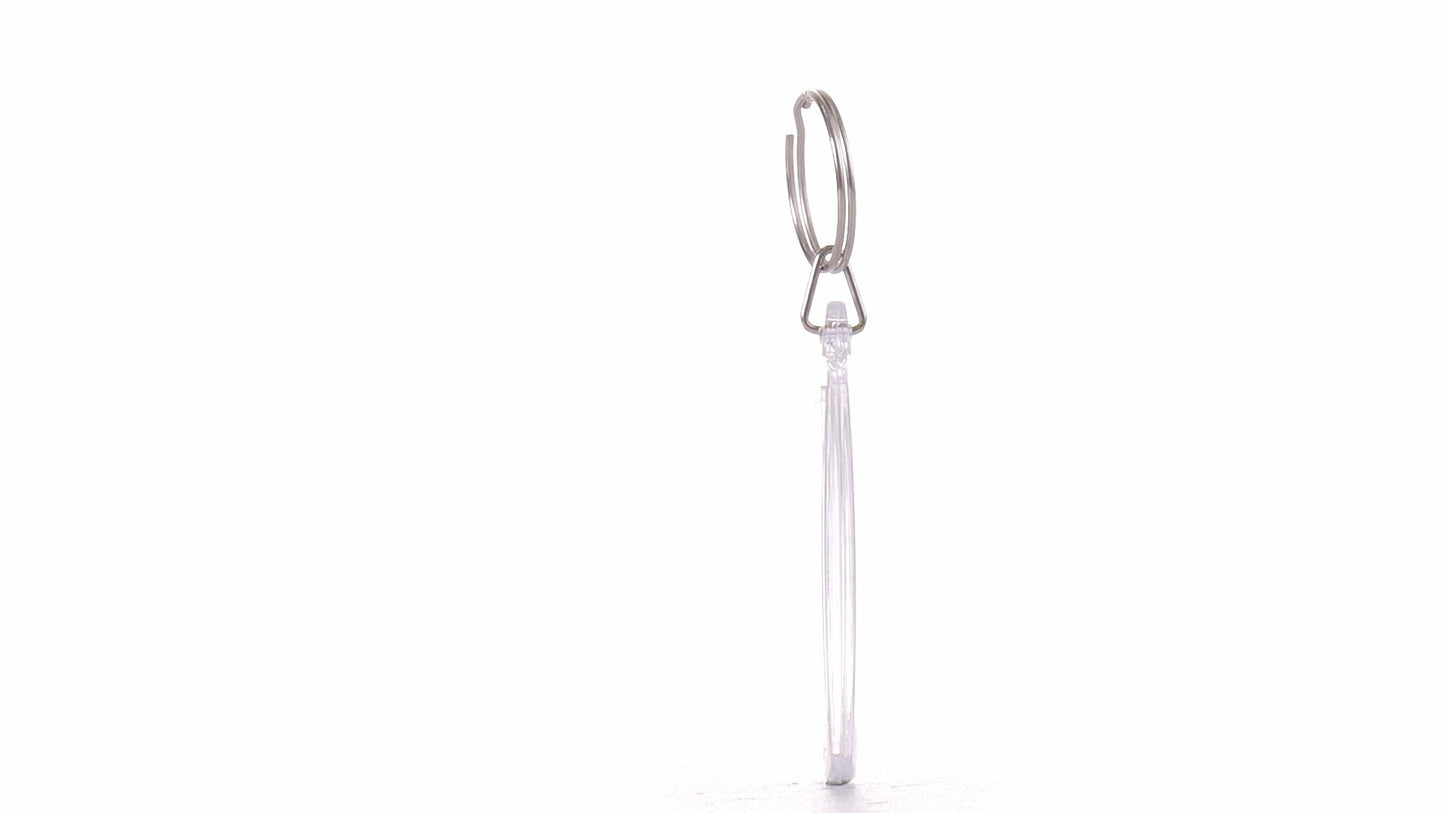 Plastic keychain photo insert 4x5 - set of 100 pcs