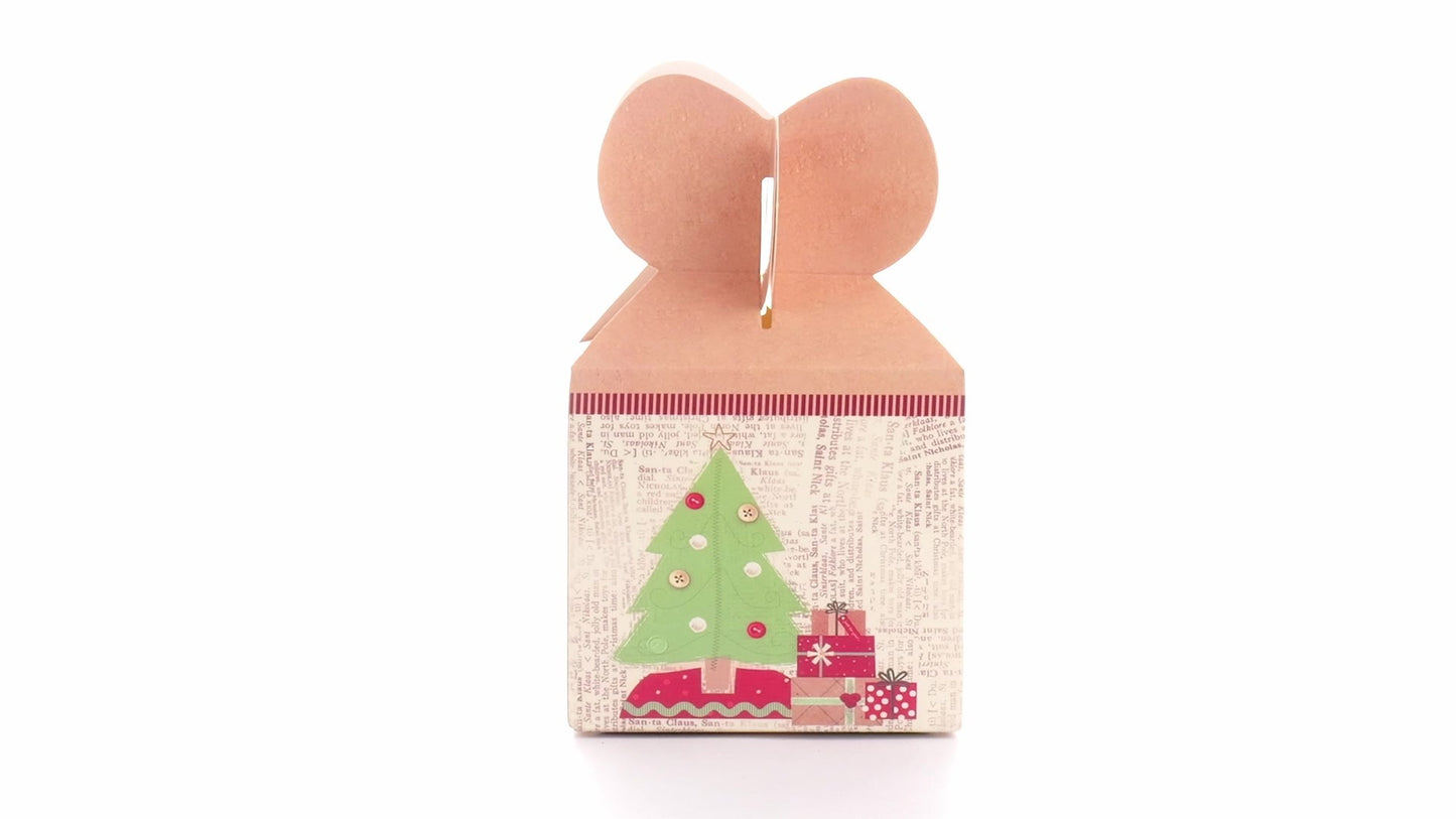 Yellow 3D Christmas mugs box