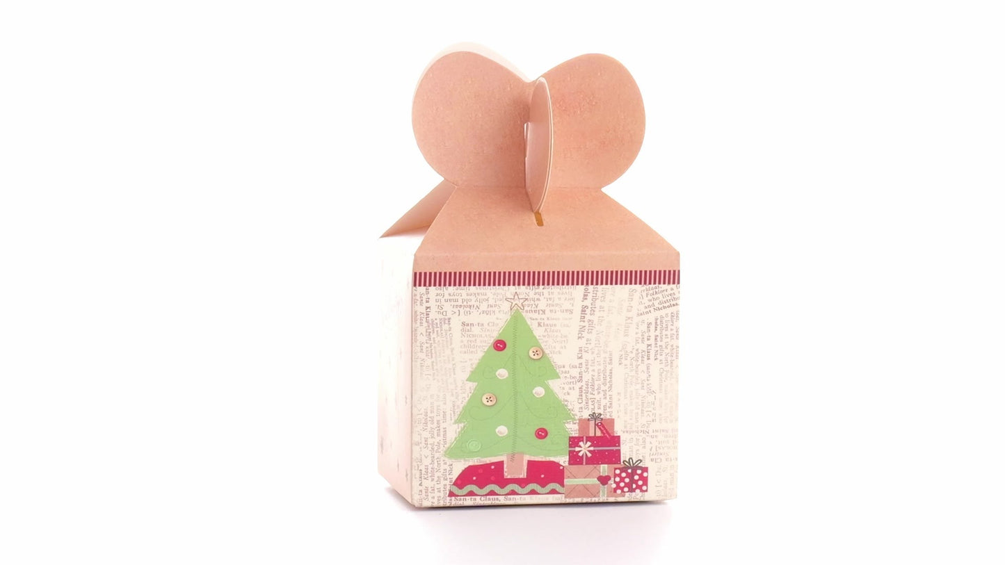 Yellow 3D Christmas mugs box