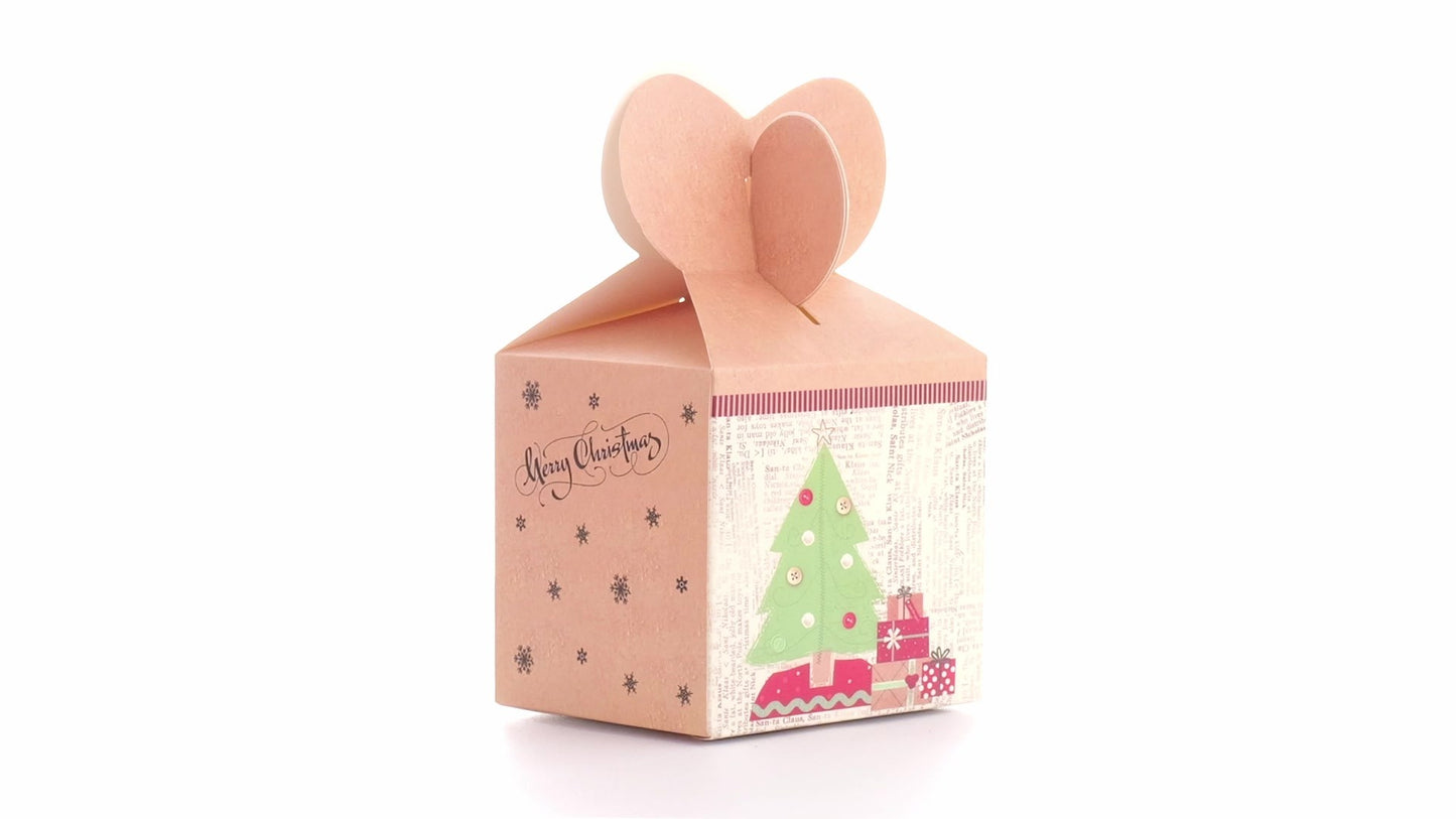 Yellow 3D Christmas mugs box