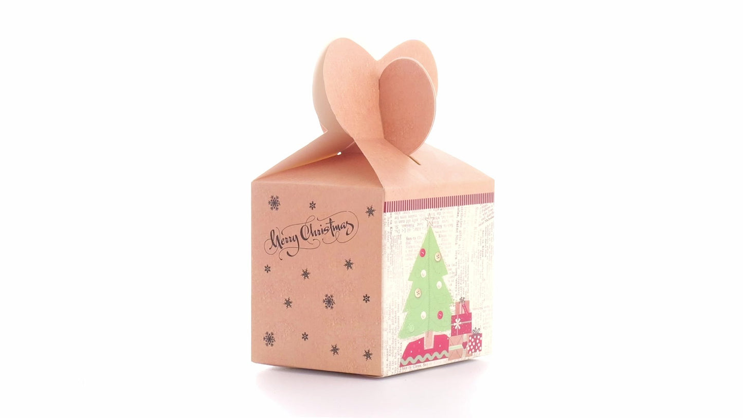 Yellow 3D Christmas mugs box