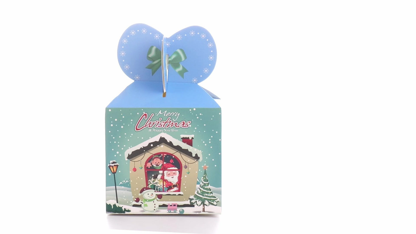 Blue 3D Christmas mugs box
