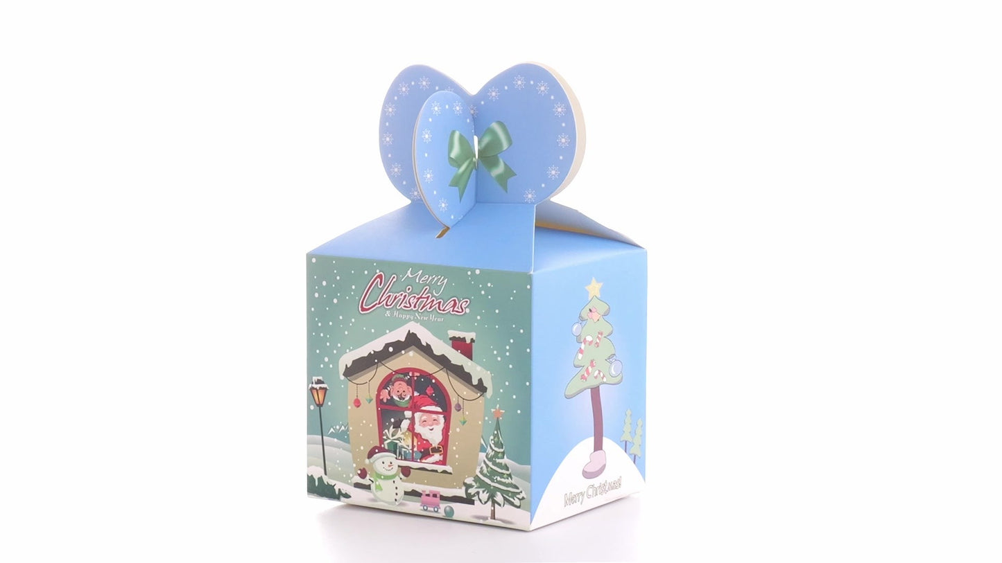 Blue 3D Christmas mugs box
