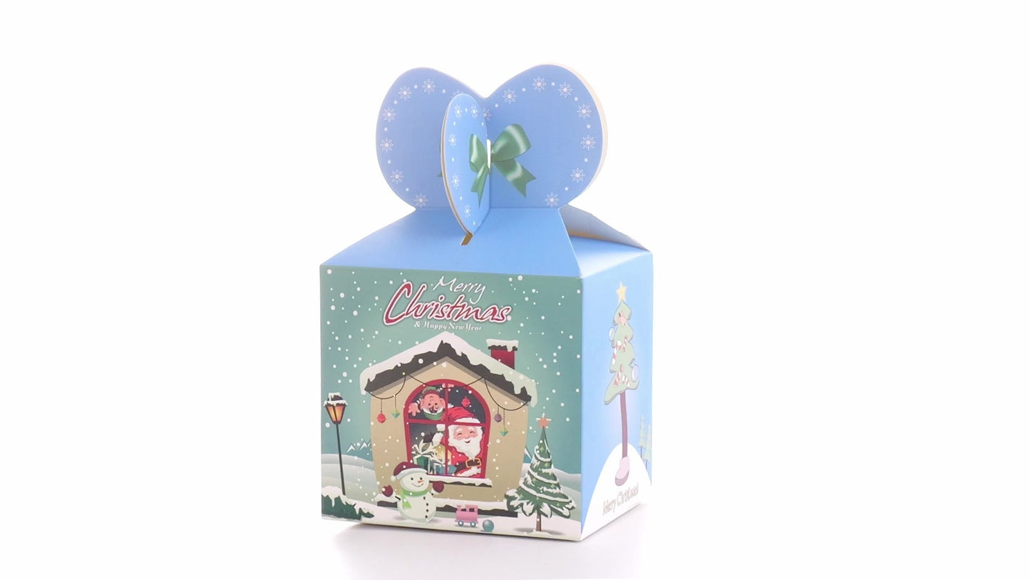 Blue 3D Christmas mugs box