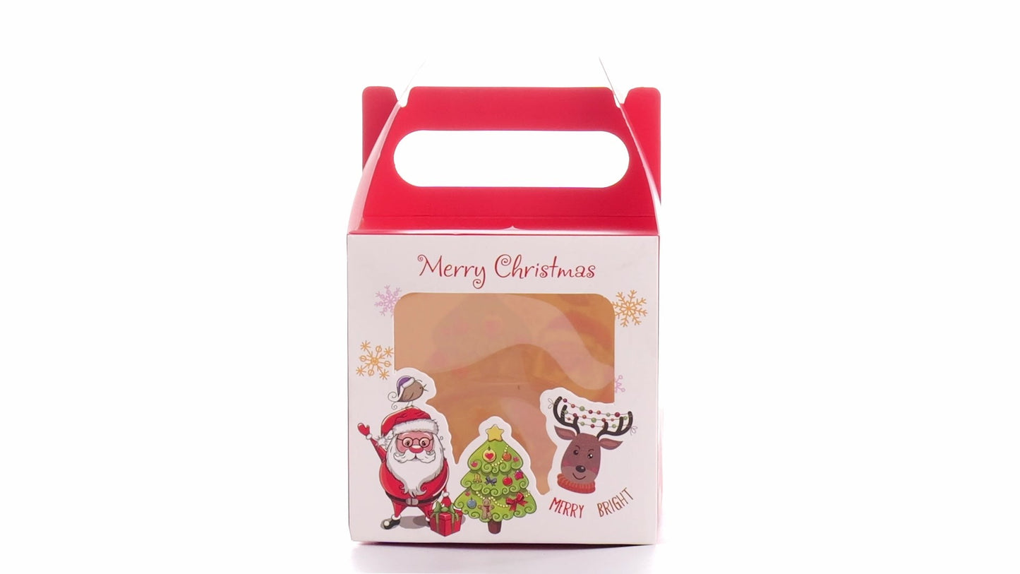3D Christmas mugs box red+white