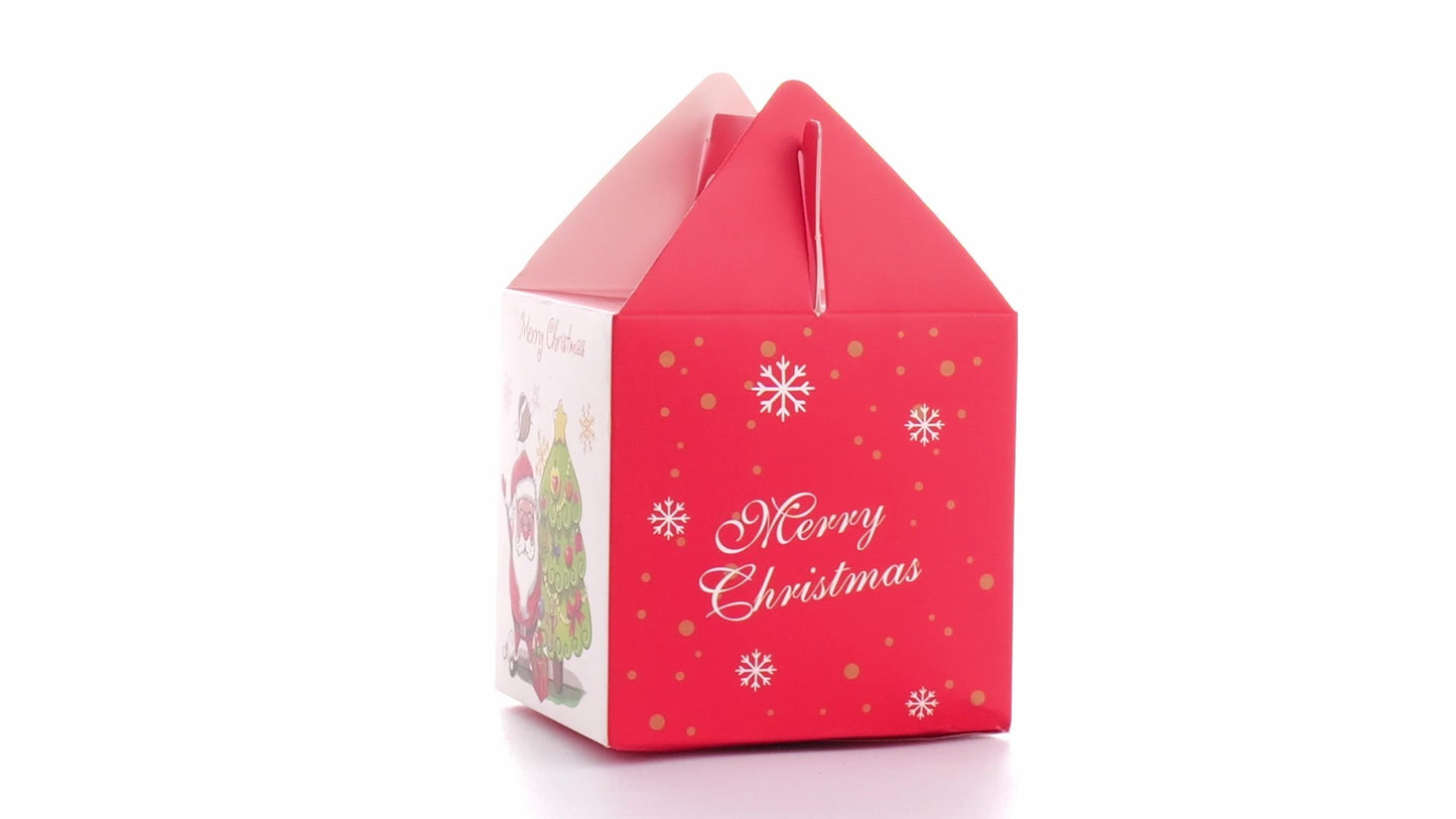 3D Christmas mugs box red+white