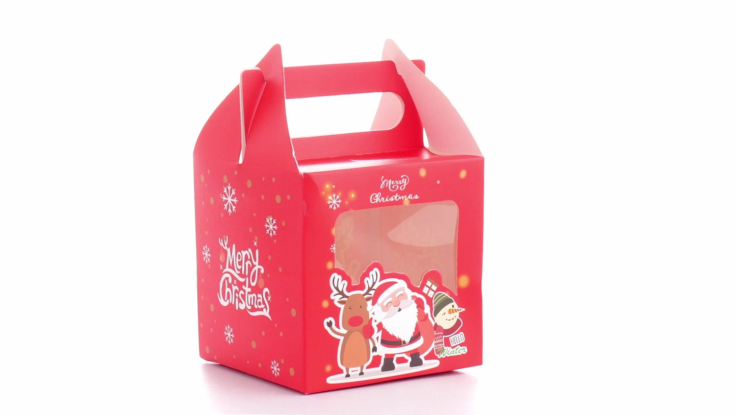 Cutie cani 3D Boldog Karácsonyt piros