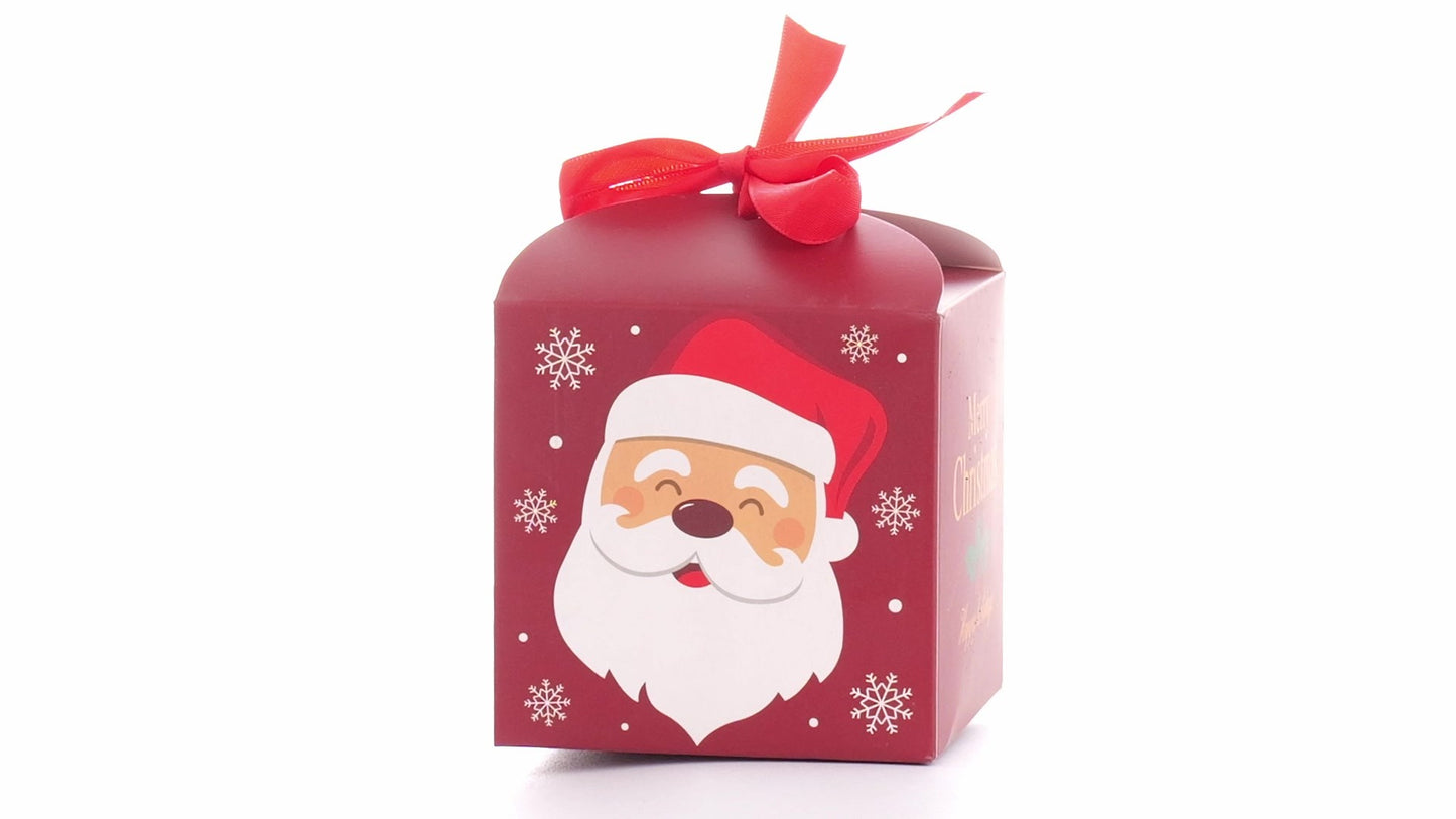 Christmas mugs with red bow