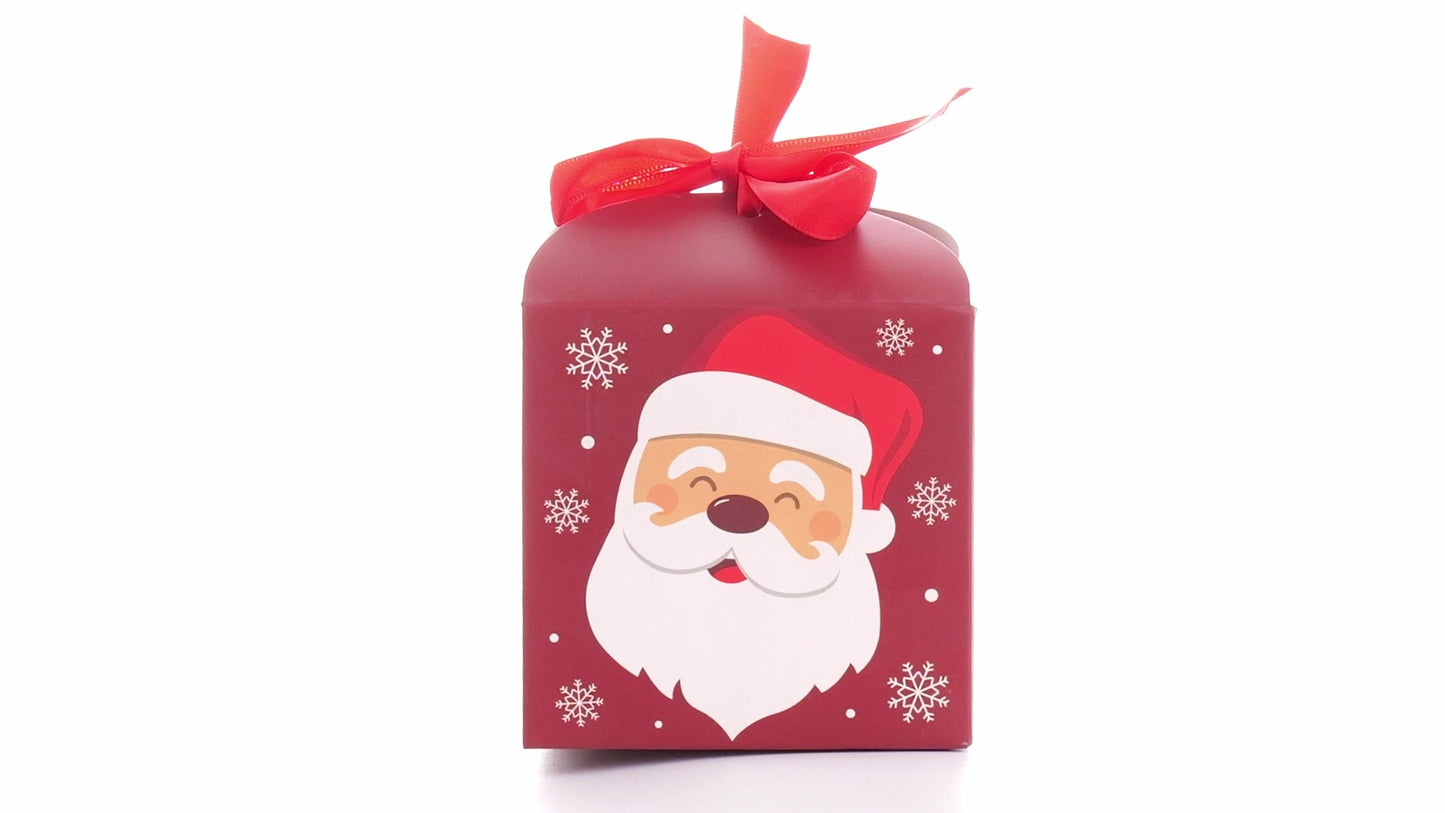 Christmas mugs with red bow