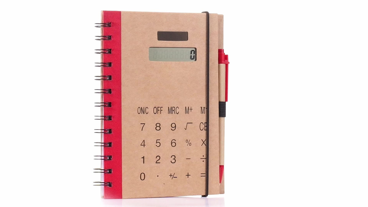 Planner with calculator and pen 13x18