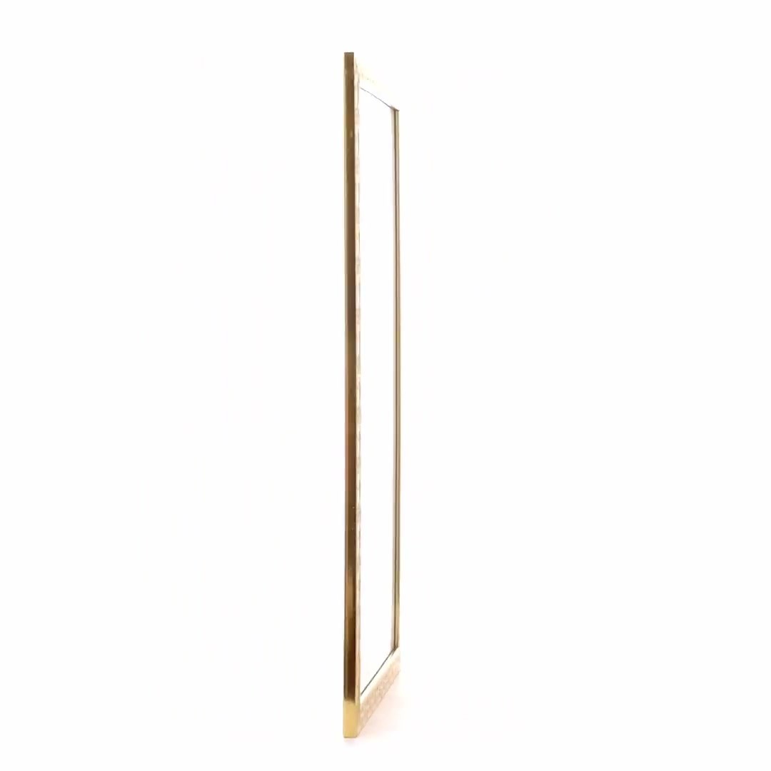 Leon textured gold photo frame A3