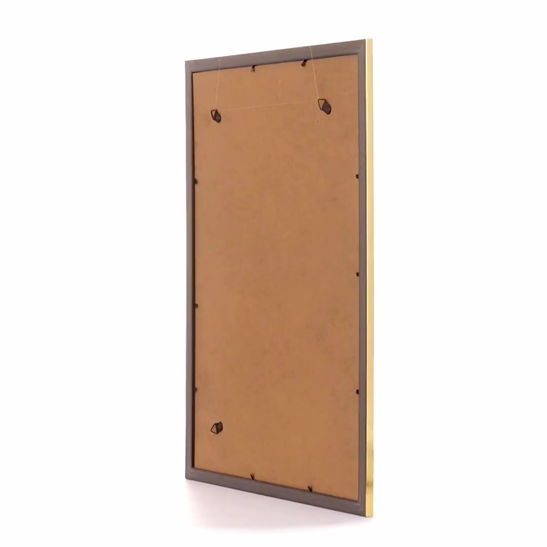 Leon textured gold photo frame A3