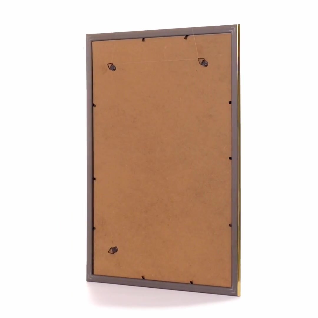 Leon textured gold photo frame A3