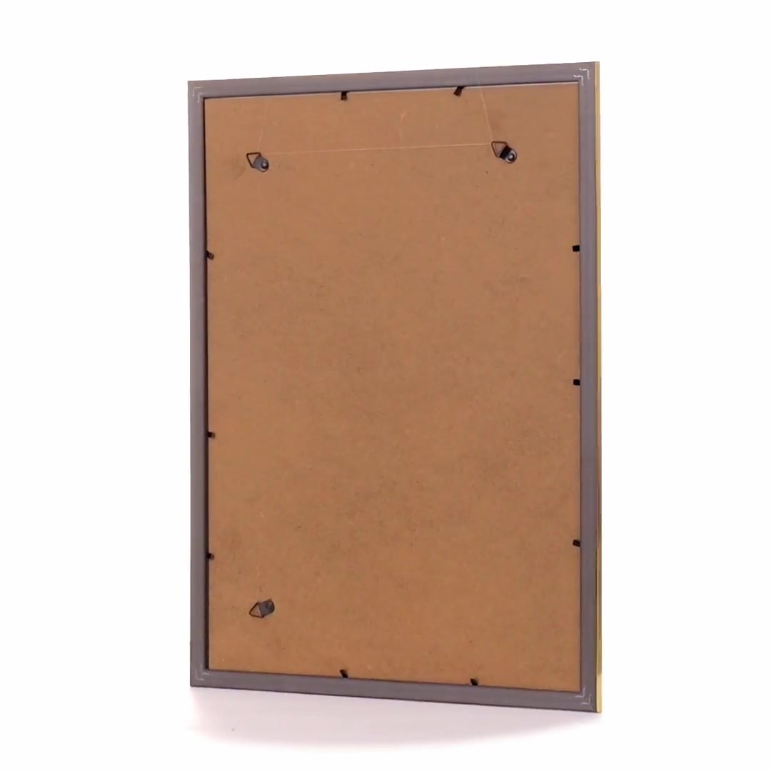 Leon textured gold photo frame A3
