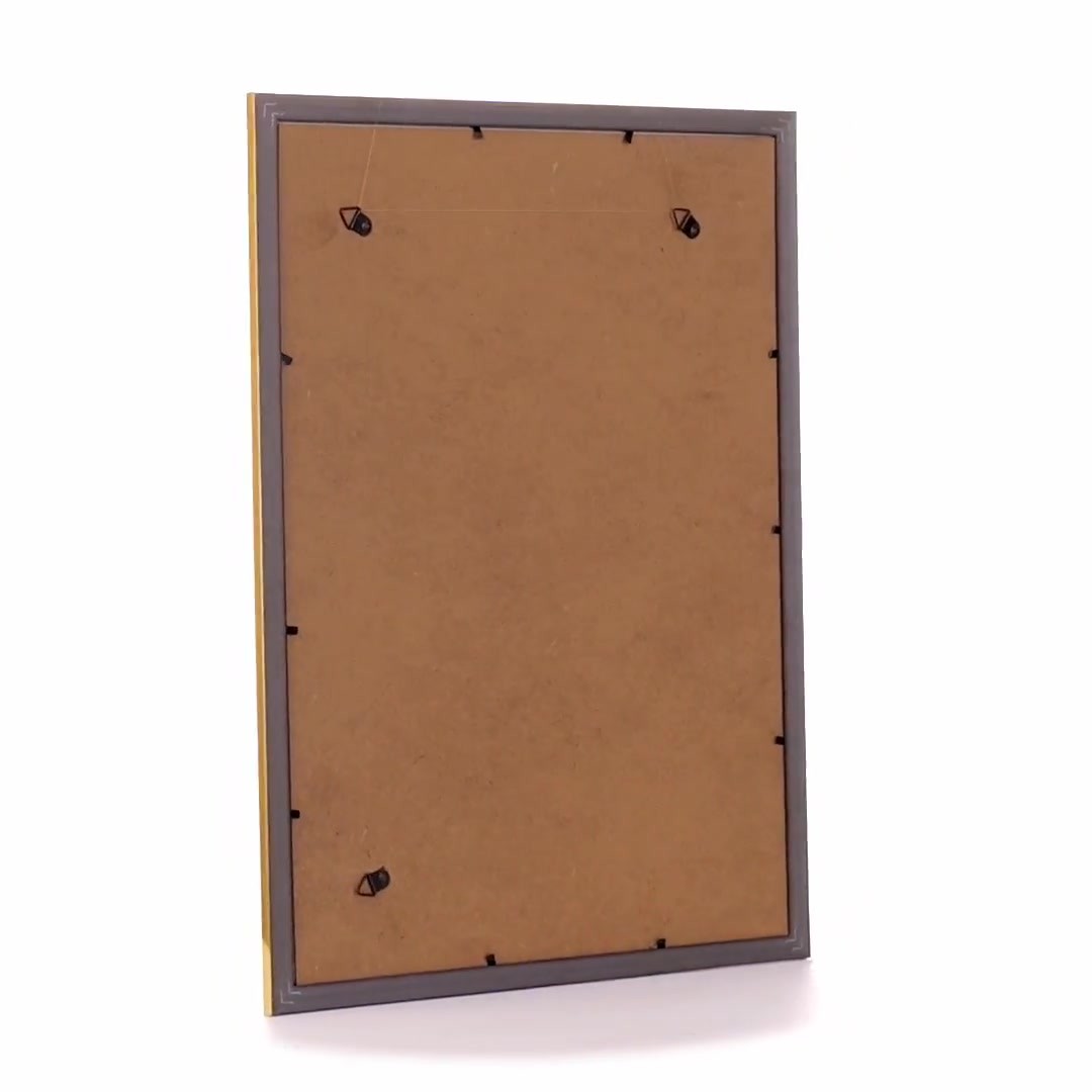 Leon textured gold photo frame A3