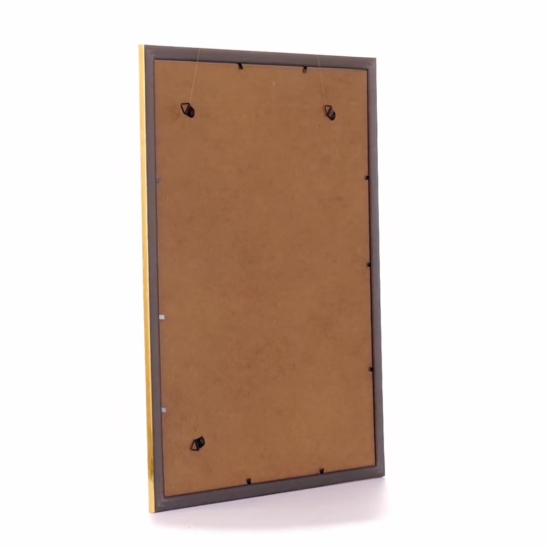 Leon textured gold photo frame A3