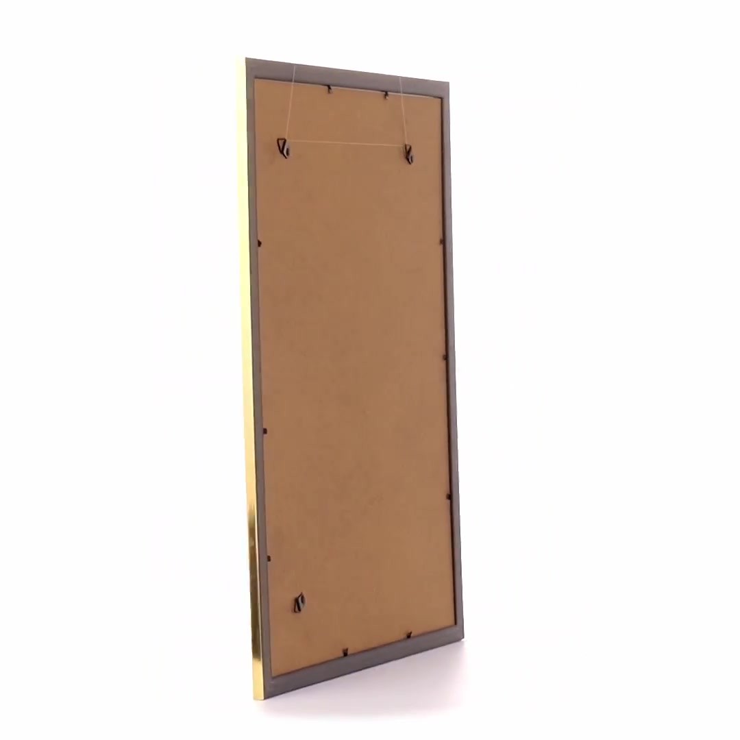 Leon textured gold photo frame A3