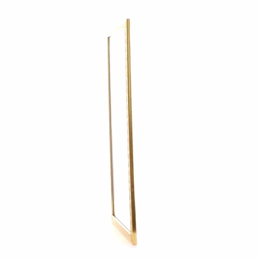 Leon textured gold photo frame A3