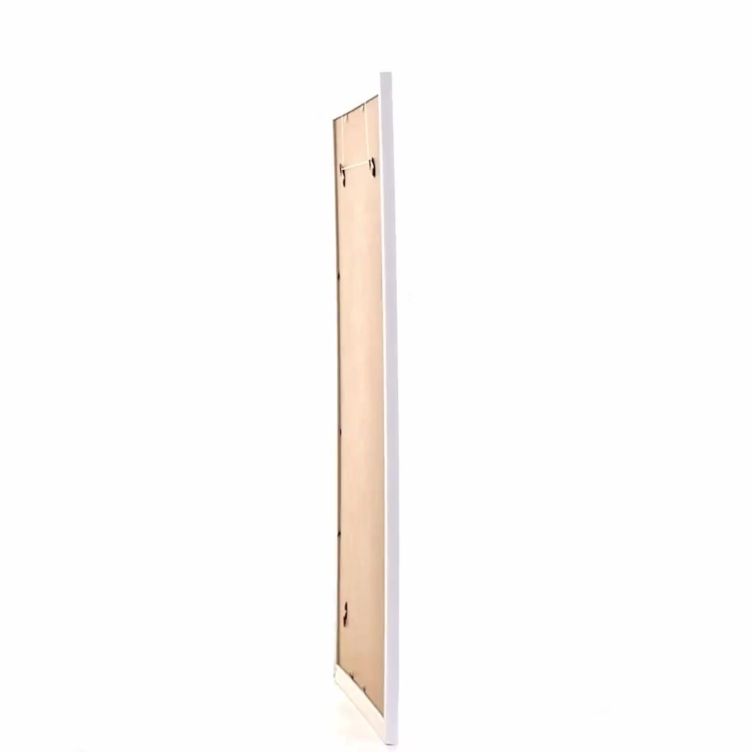 Leon white textured photo frame A3