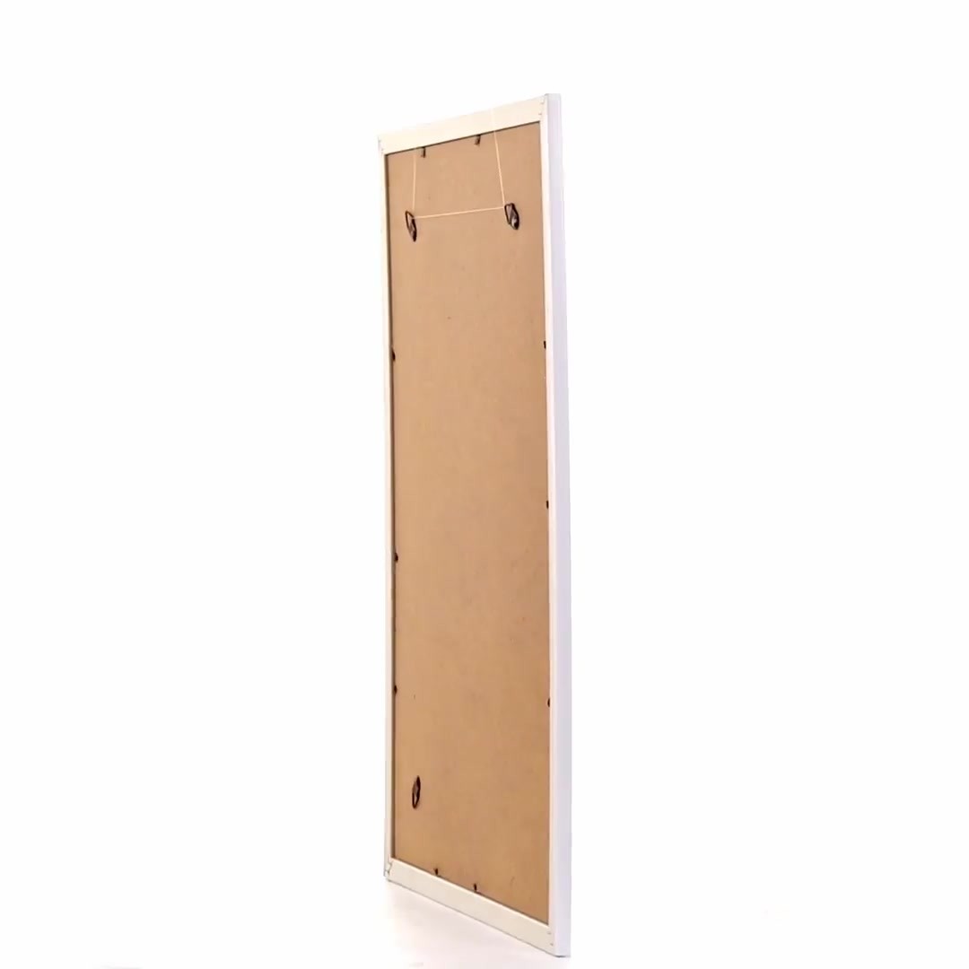 Leon white textured photo frame A3