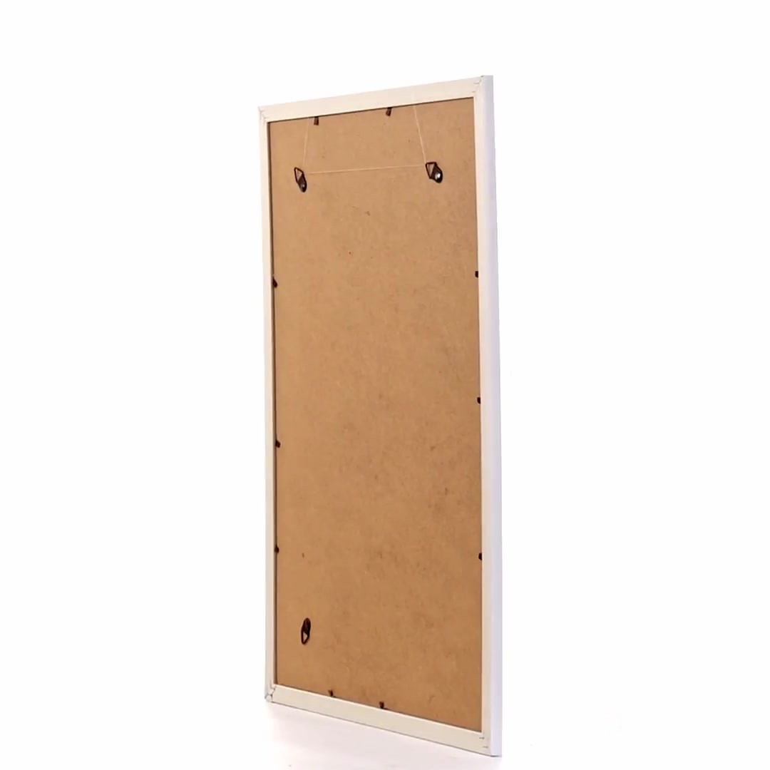 Leon white textured photo frame A3