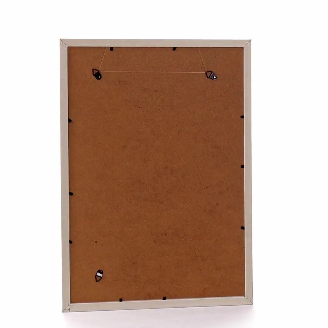 Leon white textured photo frame A3