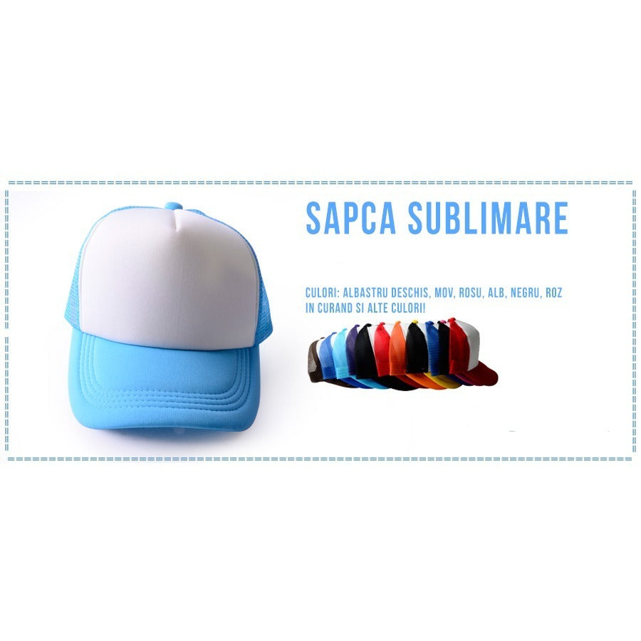 Sapca verde deschis sublimabila Trucker